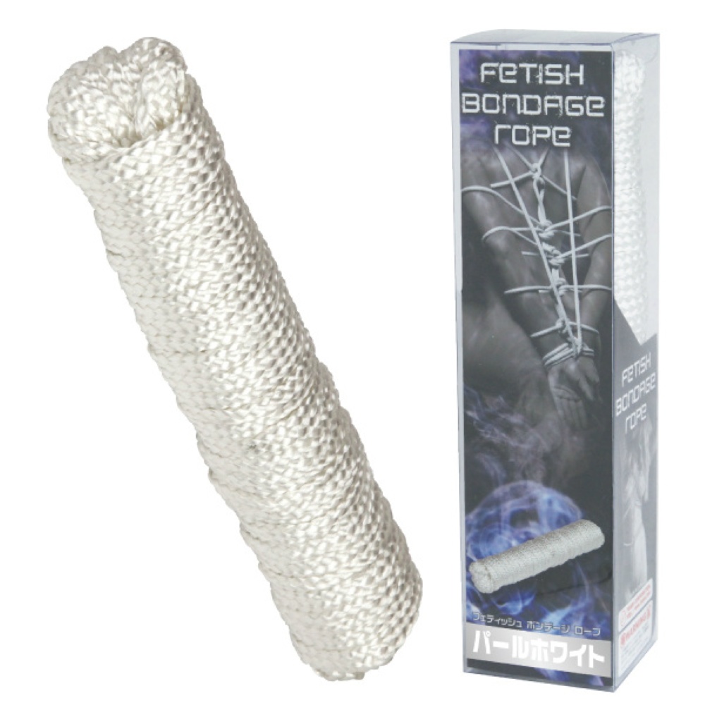 フェティッシュボンデージロープ パールホワイト