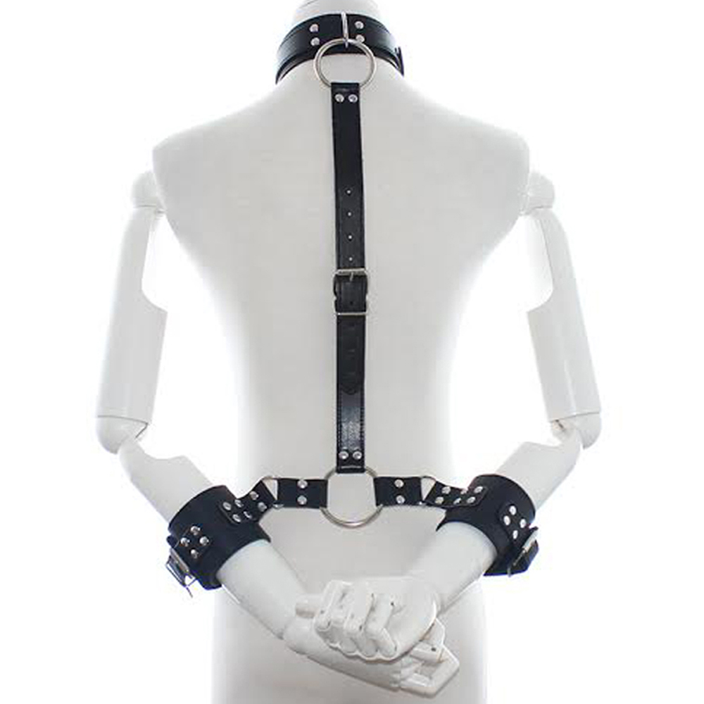 首輪つき背面よこ手かせ