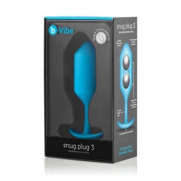 B-Vibe　SNUG　PLUG　3　TEAL　スナッグプラグ③　青