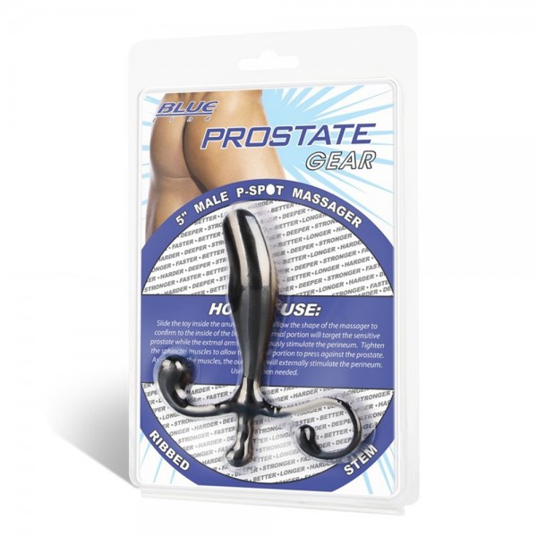 Blue　Line　5”Male　P-Spot　Massager　BLK　Pスポットマッサージャ　黒