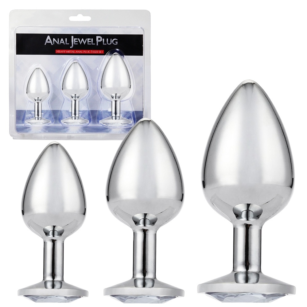 アナルジュエルプラグ　3サイズセット