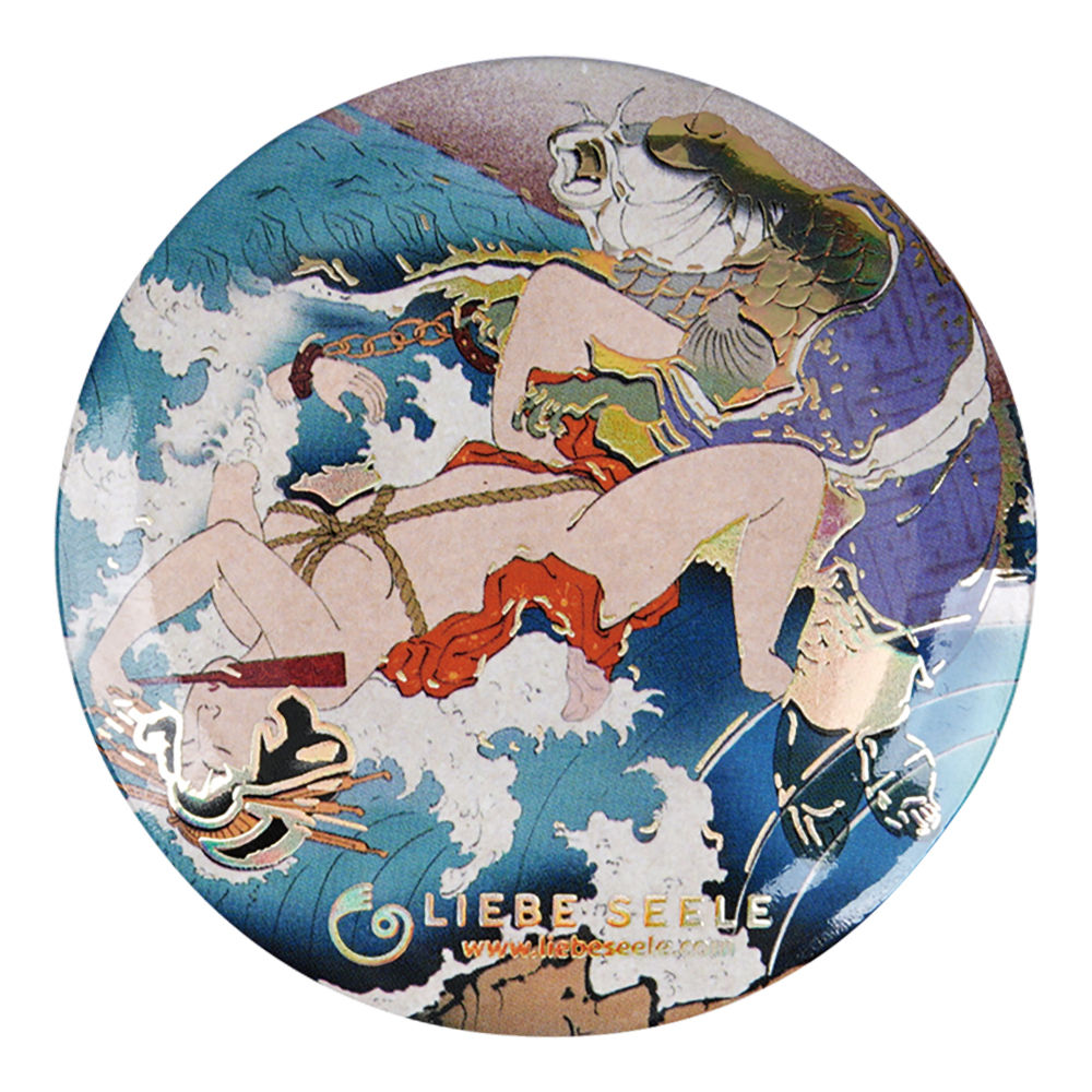 浮世絵マグネット栓抜き 鯉と戯れる華