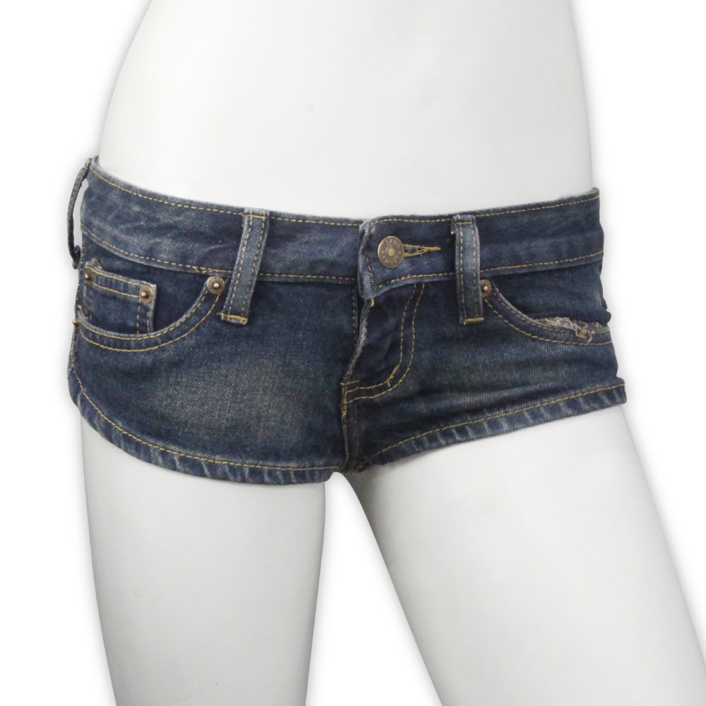 ハミまんハミ尻デニム極浅パンツ