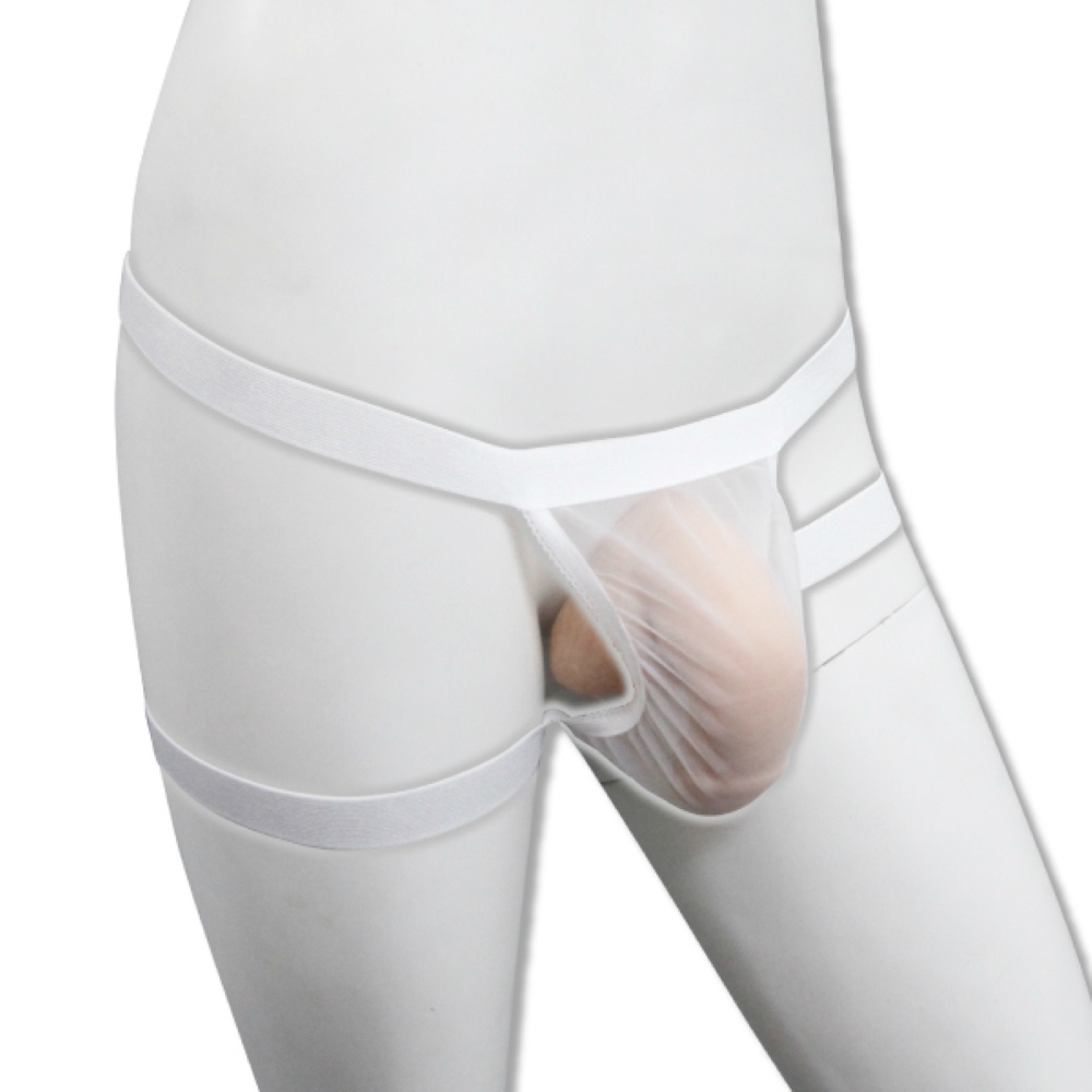 ワイルドメッシュ ダブルバンドＴバックショーツ ホワイト