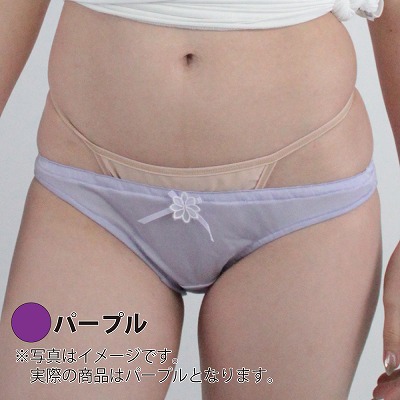 通気性の良い光沢インゴムフルバック　パープル
