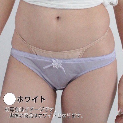 通気性の良い光沢インゴムフルバック　ホワイト