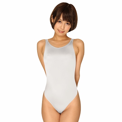 2wayストレッチ定番人気の競泳水着　ホワイト