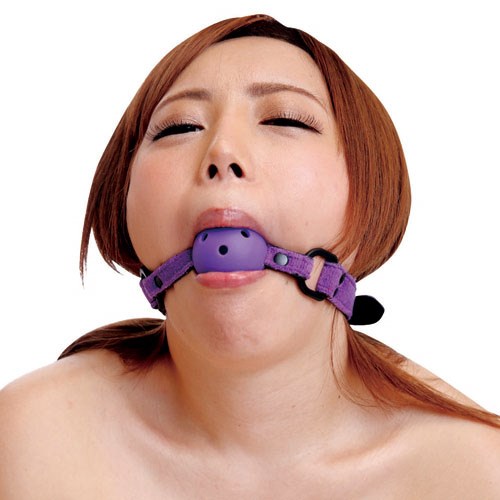 虜ベルベット 口枷パープル