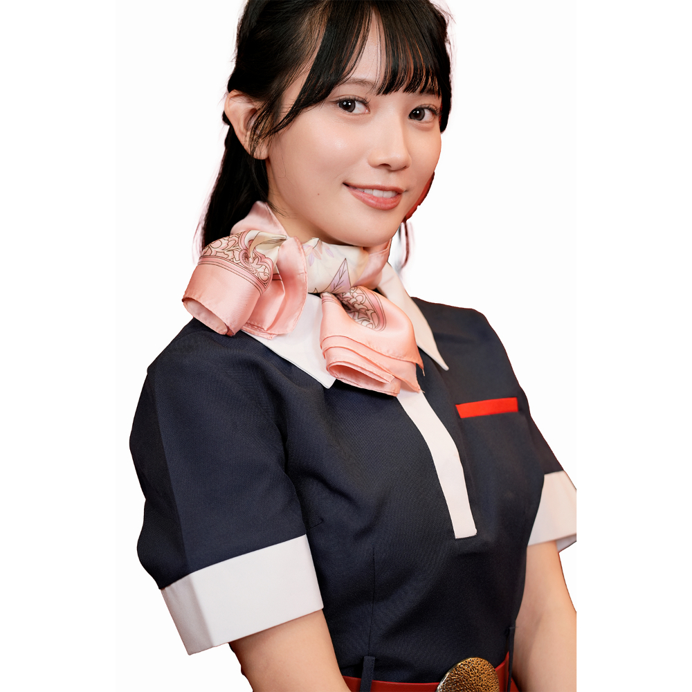 スカーフ　ピンク（ペイズリー）