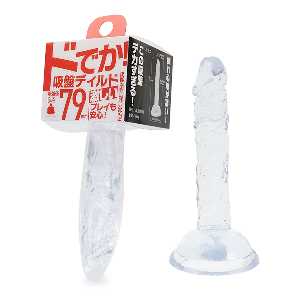 ドでか吸盤ディルド Lサイズ クリア