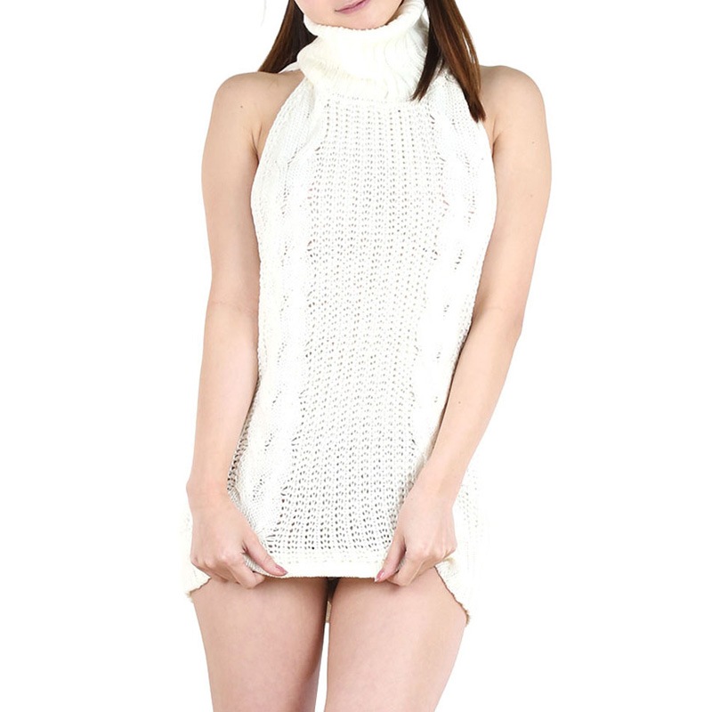 chu-U-chu Costume Collection バックレス ニット(DT-001) ホワイト