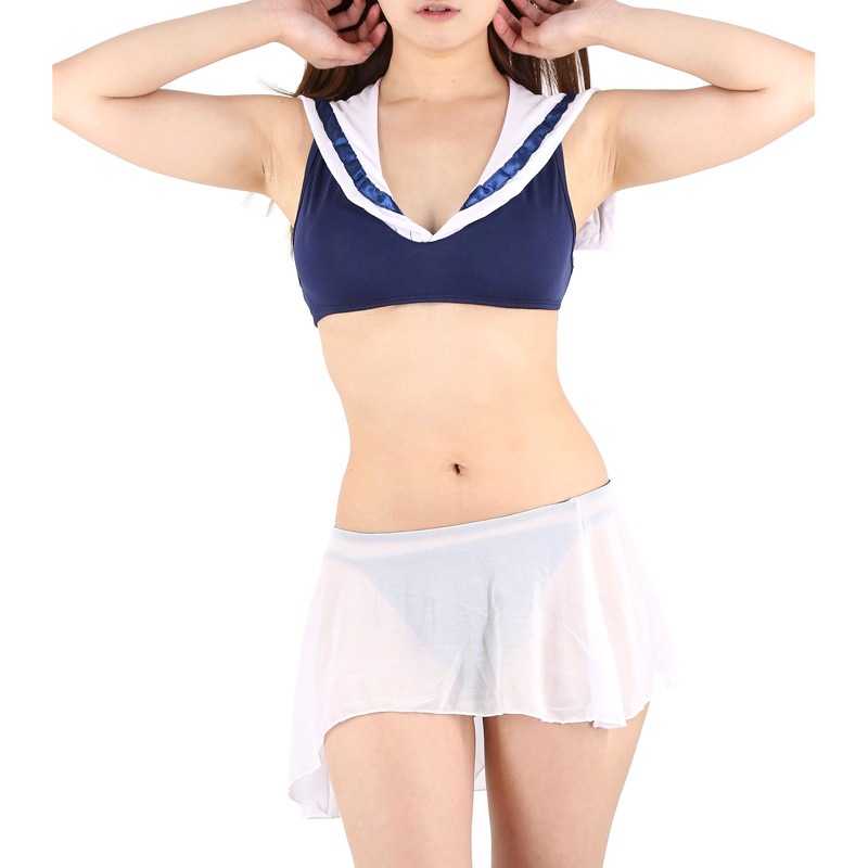 chu-U-chu Costume Collection シースルースクール制服（SU-008）ブルー×ホワイト