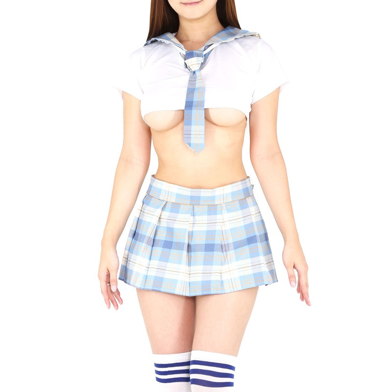chu-U-chu Costume Collection ミニスカセーラー（M-017）ライトブルーチェック