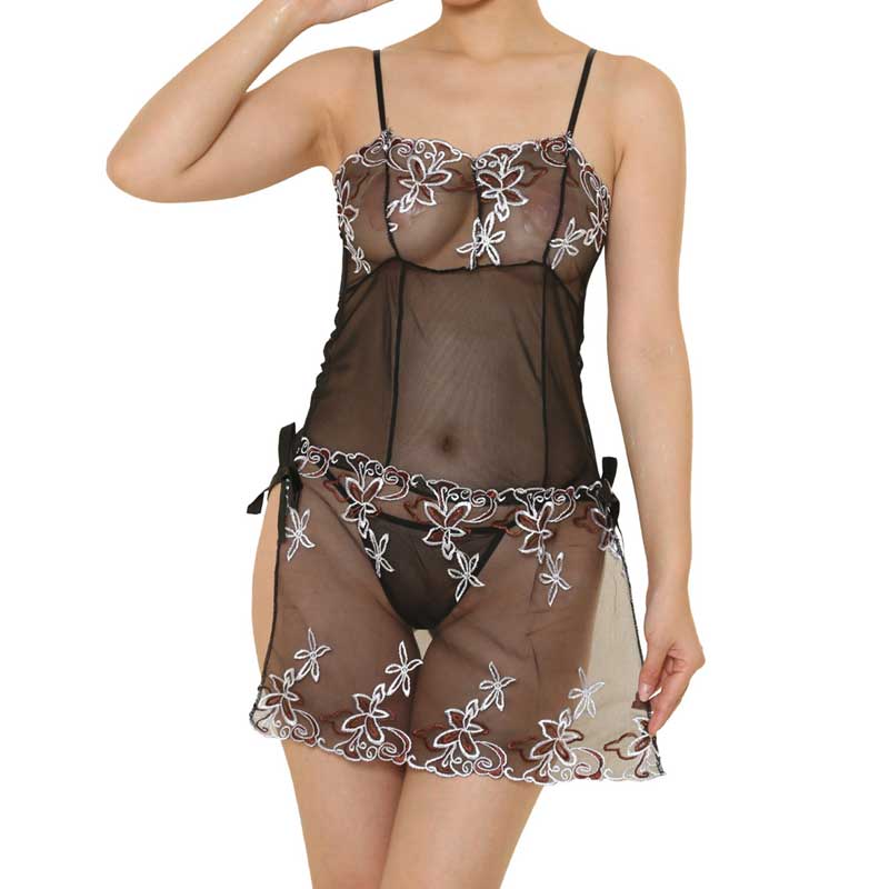 chu-U-chu Lingerie Collection ラブリーベビードール（L-026）ブラック