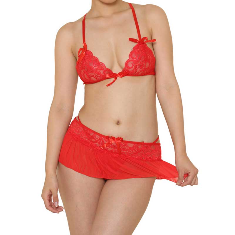 chu-U-chu Lingerie Collection セクシーブラ＆パンティセット（S-021）レッド