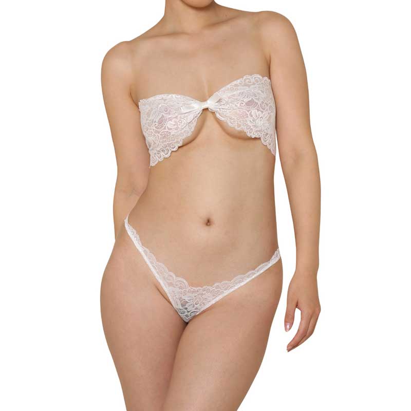 chu-U-chu Lingerie Collection セクシーブラ＆パンティセット（S-022）ホワイト