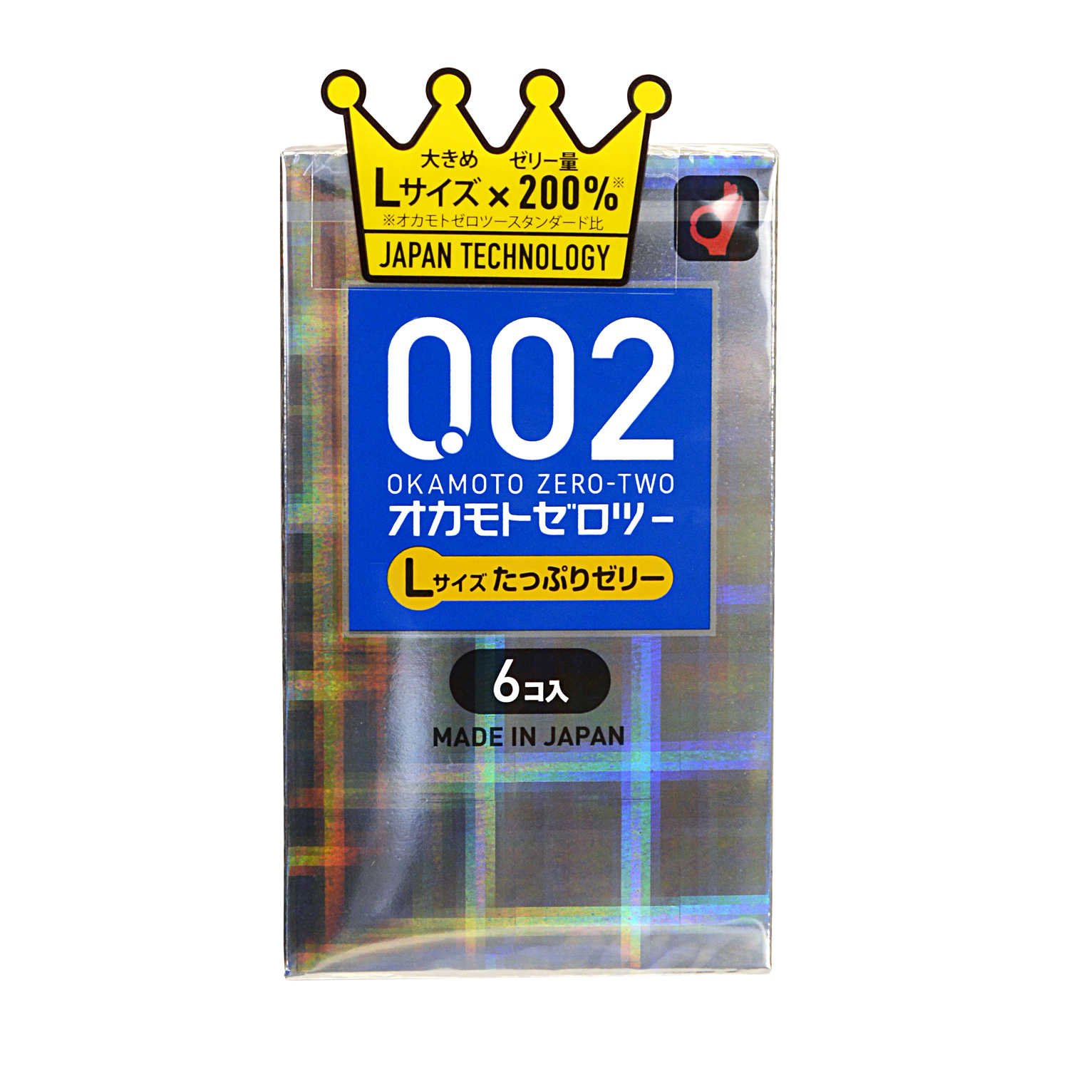 0.02 オカモトゼロツー Lサイズたっぷりゼリー 6コ入
