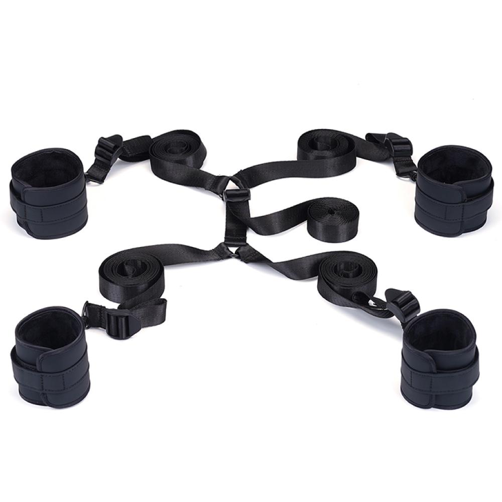 Vegan FetishⅡ　ベッド拘束具、手枷、足枷セット