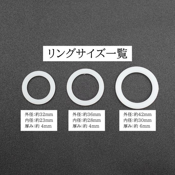 リングサイズ一覧3個セット