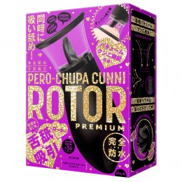 完全防水　舌舐吸引　PERO-CHUPA　CUNNI　ROTOR　PREMIUM[ペロチュパクンニロータープレミアム]black