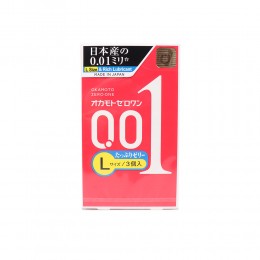 オカモトゼロワン0.01 Lサイズたっぷりゼリー 3個入