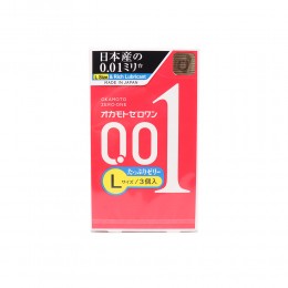 オカモトゼロワン0.01 Lサイズたっぷりゼリー 3個入