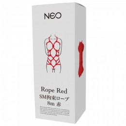 NEO SM拘束ロープ　日本製(赤)8m