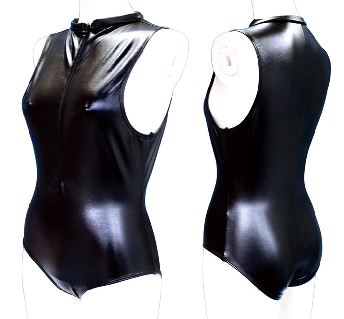 フロントファスナー競泳水着 おとこの娘用3L