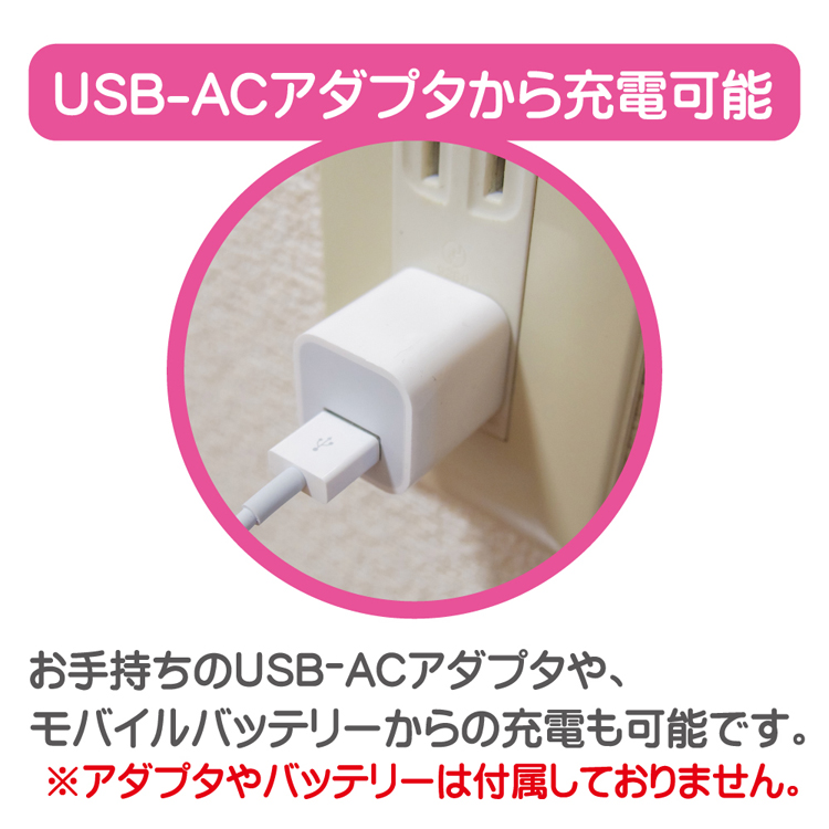 USB充電式ピンクローター 